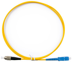 Патч-корд волоконно-оптический Cabeus FOP(s)-9-SC-FC-1m (SM, SC-FC, LSZH, Simplex, 1 м, желтый) (7380c)