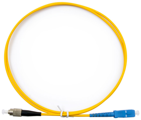 Патч-корд волоконно-оптический Cabeus FOP(s)-9-SC-FC-1m (SM, SC-FC, LSZH, Simplex, 1 м, желтый) (7380c)