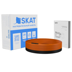Кабель нагревательный Бастион SKAT HT-63-1300 (4239) (7.6-10.8 м², 20 Вт/м, двухжильный, 63 м)