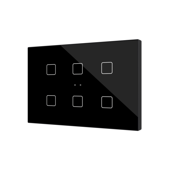Выключатель Zennio Flat XL X6 (ZVIFXLX6A) (Антрацит)