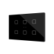 Выключатель Zennio Flat XL X6 (ZVIFXLX6A) (Антрацит)
