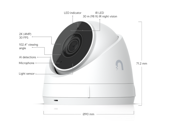 Комплект видеонаблюдения Ubiquiti UniFi NVR Instant Kit (UNVR-Instant-Kit) (NVR + 4 камеры G5 Turret Ultra + HDD 1 TB)