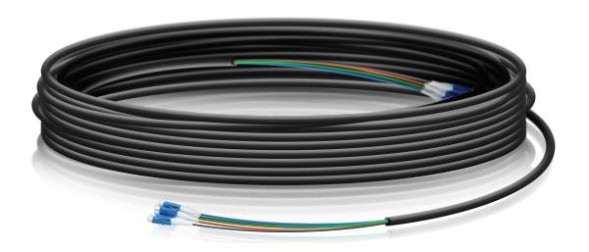 Патч-корд волоконно-оптический Ubiquiti FiberCable FC-SM-300 (SM, LC-LC, 300 м, внешний, черный)