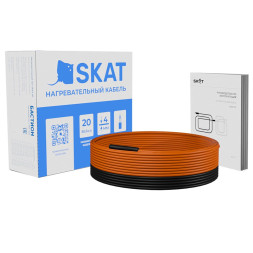 Кабель нагревательный Бастион SKAT HT-79-1600 (4240) (9.4-13.3 м², 20 Вт/м, двухжильный, 79 м)