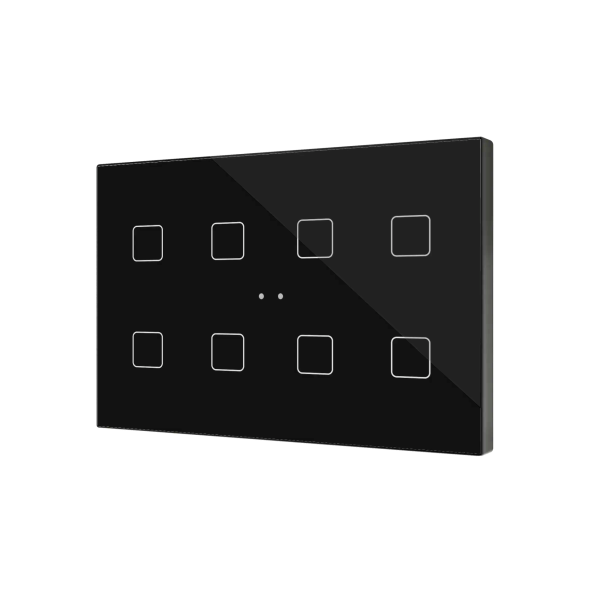 Выключатель Zennio Flat XL X8 (ZVIFXLX8A) (Антрацит)