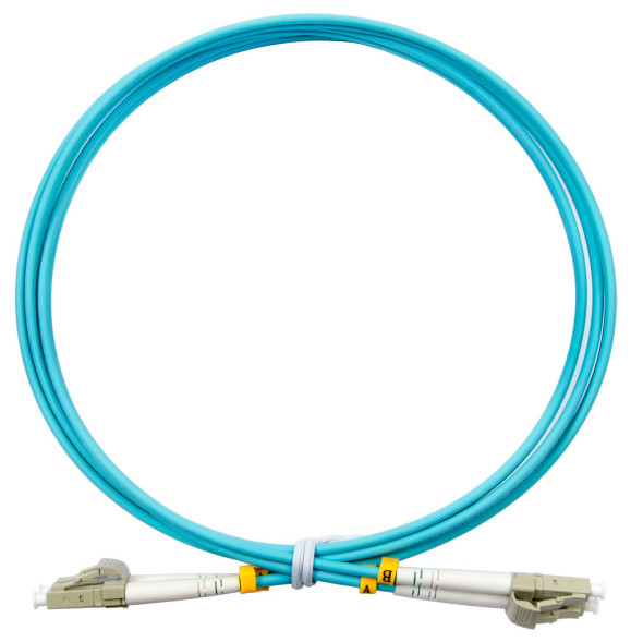 Патч-корд волоконно-оптический Cabeus FOP-50-LC-LC-1.5m (MM, LC-LC, LSZH, Duplex, 1.5 м, голубой) (7337c)