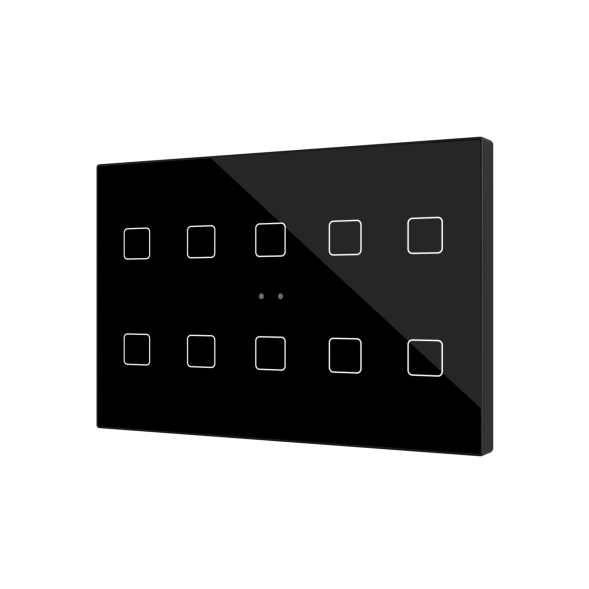 Выключатель Zennio Flat XL X10 (ZVIFXLX10A) (Антрацит)