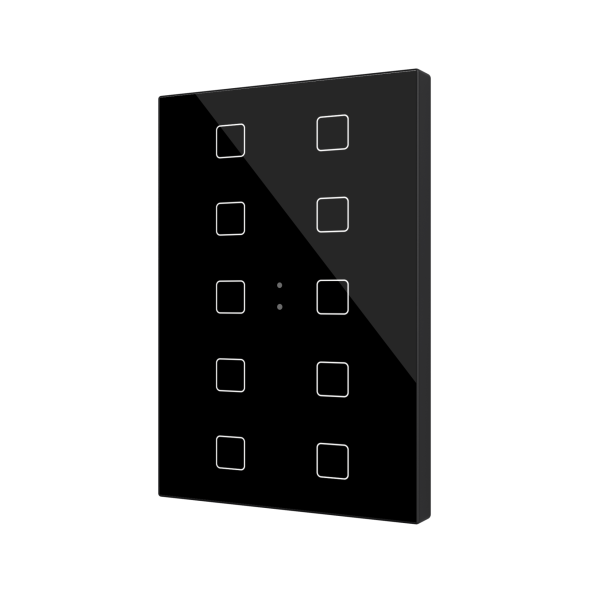 Выключатель Zennio Flat XL X10 (ZVIFXLX10A) (Антрацит)