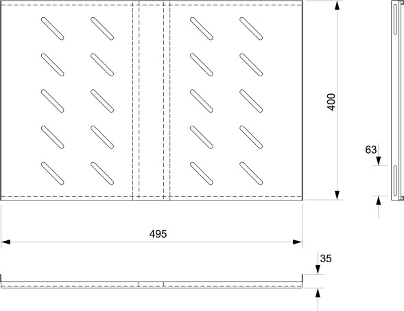 Полка Cabeus SH-J018-FC-600m-100KG-BK (8621c)