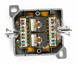 Розетка Hyperline SB-GTS2-8P8C-C6-SH-WH
