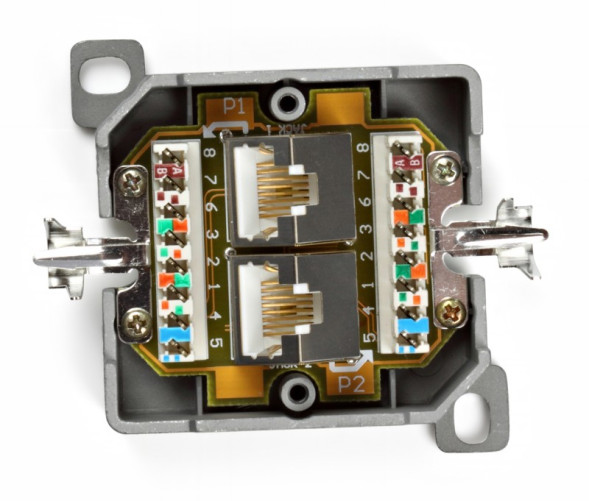 Розетка Hyperline SB-GTS2-8P8C-C6-SH-WH