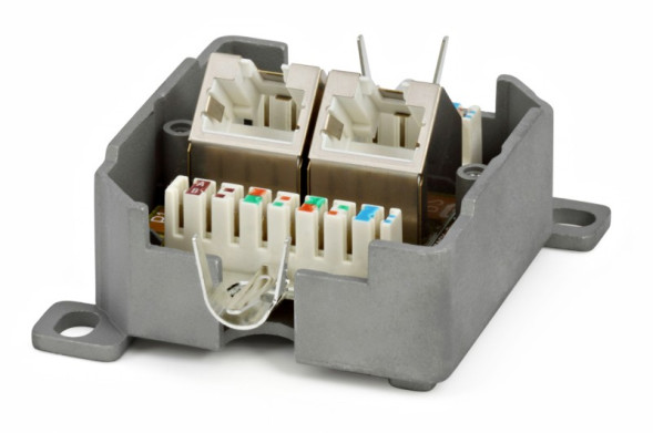 Розетка Hyperline SB-GTS2-8P8C-C6-SH-WH