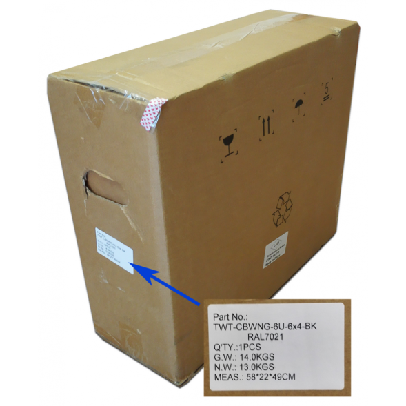 Шкаф телекоммуникационный Lanmaster TWT-CBWNG-9U-6x6-BK