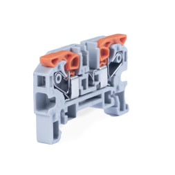 Клемма соединительная Cabeus MX-4 (11445c) (1 полюс, 2 зажима, 0.08–4.0 мм², с рычагом, DIN)