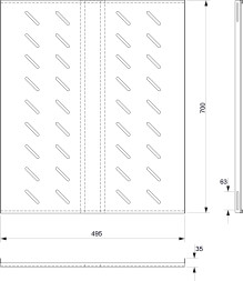 Полка Cabeus SH-J018-FC-1000-100KG (7861c)
