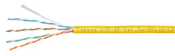 Кабель Cabeus UTP-4P-Cat.5e-SOLID-LSZH-YL-50 (9780c-6) (U/UTP, CAT.5E, LSZH, 50 м, желтый)