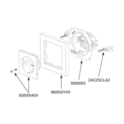 Фиксаторы для механизмов Zennio ZS55 ZACZSCLA2