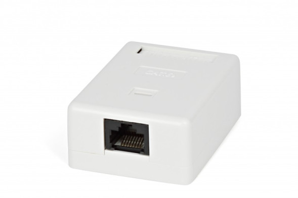 Розетка Hyperline SB2-1-8P8C-C5e-WH