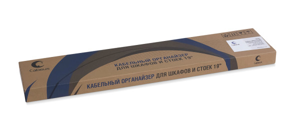Органайзер кабельный Cabeus JB08-0,5U-BK (10628c)