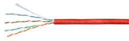 Кабель Cabeus UTP-4P-Cat.5e-SOLID-LSZH-RD-50 (9778c-6) (U/UTP, CAT.5E, LSZH, 50 м, красный)