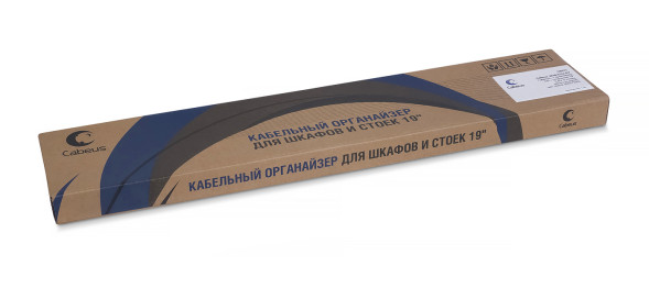 Органайзер кабельный Cabeus JB08-0,5U-GY (10627c)