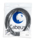 Кабель Cabeus UTP-4P-Cat.5e-SOLID-OUT-PE-UV-25 (11246c-7) (U/UTP, CAT.5E, PE, 25 м, черный)