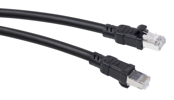 Патч-корд Cabeus PC-ARM-FTP-RJ45-Cat.6a-3m-PE (10140c) (F/UTP, CAT.6A, PE, 3 м, черный)