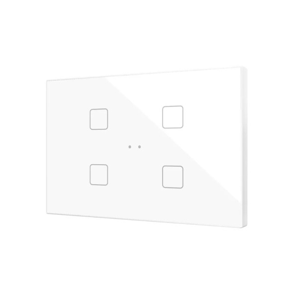 Выключатель Zennio Flat XL X4 (ZVIFXLX4W) (Белый)