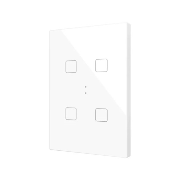 Выключатель Zennio Flat XL X4 (ZVIFXLX4W) (Белый)