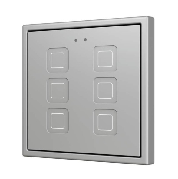 Выключатель Zennio Tecla RGB 70 X6 (ZVITR70X6S) (Серебро)