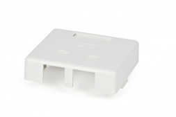 Розетка Hyperline SB2-2-8P8C-C5e-WH