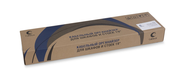 Органайзер кабельный Cabeus JB08-1U-45-BK (10632c)