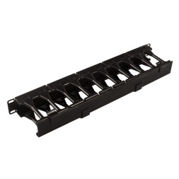 Органайзер кабельный Cabeus JB08-1U-PL-BK (12669c)