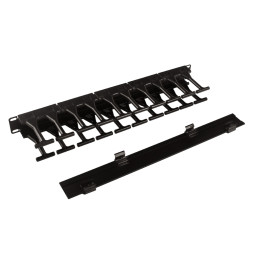 Органайзер кабельный Cabeus JB08-1U-PL-BK (12669c)