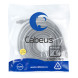 Патч-корд Cabeus PC-UTP-RJ45-Cat.6-10m (8850c) (U/UTP, CAT.6, PVC, 10 м, серый)