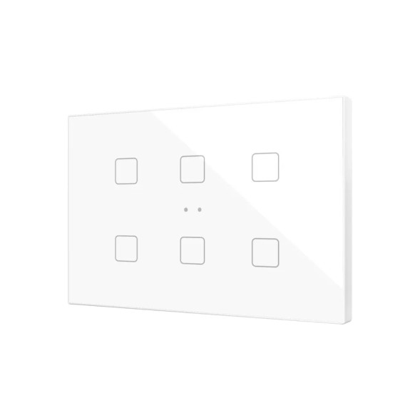 Выключатель Zennio Flat XL X6 (ZVIFXLX6W) (Белый)
