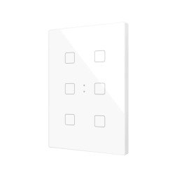 Выключатель Zennio Flat XL X6 (ZVIFXLX6W) (Белый)