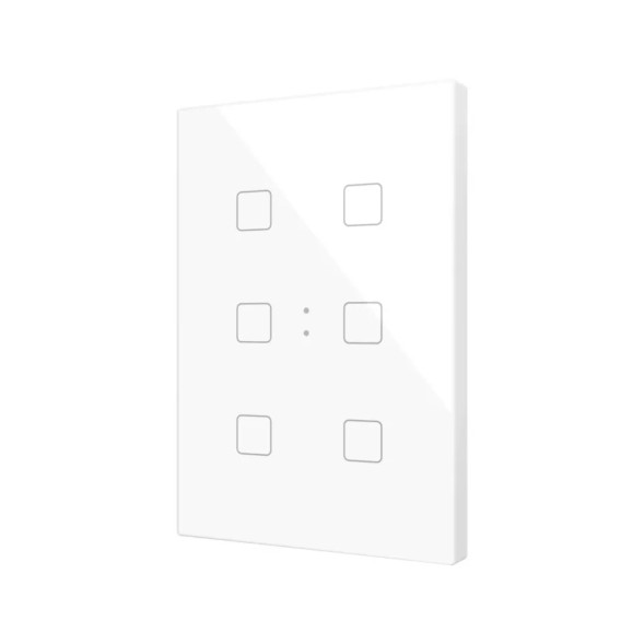 Выключатель Zennio Flat XL X6 (ZVIFXLX6W) (Белый)