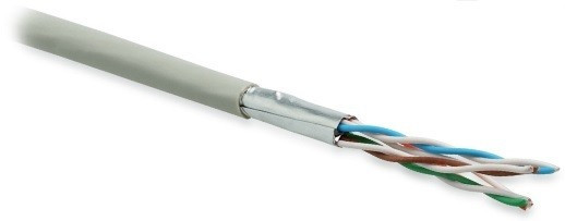 Кабель Hyperline UFTP4-C6-P26-IN-LSZH-GY-100 (U/FTP, CAT.6, LSZH, 100 м, серый)
