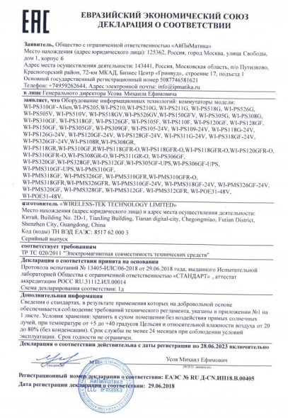 Коммутатор Wi-Tek WI-PS205