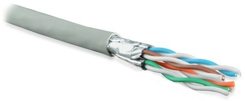 Кабель Hyperline UFTP4-C6A-S23-IN-LSZH-GY-500 (U/FTP, CAT.6, LSZH, 500 м, серый)