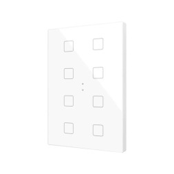 Выключатель Zennio Flat XL X8 (ZVIFXLX8W) (Белый)