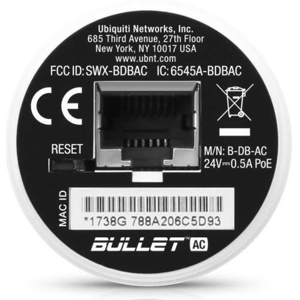 Точка доступа Ubiquiti airMAX Bullet AC (B-DB-AC)