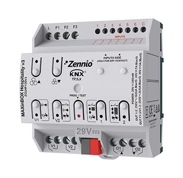 KNX-контроллер фанкойла Zennio MAXinBOX Hospitality v3 (ZCLHP126V3)