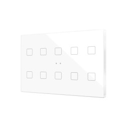 Выключатель Zennio Flat XL X10 (ZVIFXLX10W) (Белый)