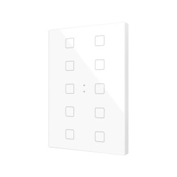 Выключатель Zennio Flat XL X10 (ZVIFXLX10W) (Белый)