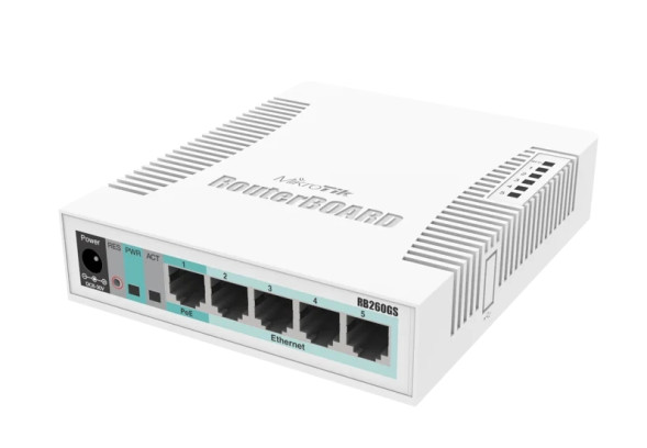 Коммутатор MikroTik RB260GS (CSS106-5G-1S)
