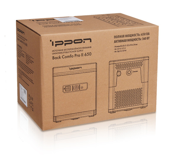 ИБП Ippon Back Comfo Pro II 650 (1189988)