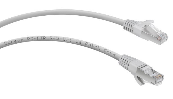 Патч-корд Cabeus PC-FTP-RJ45-Cat.5e-2m (7263c) (F/UTP, CAT.5E, PVC, 2 м, серый)