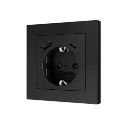 Накладка на USB-розетку Zennio ZS55 ZS55CSC2USA (Антрацит)
